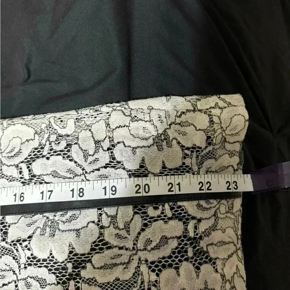 Calvin Klein lace dress with black trim and gold hardware size 2 - Picture 9 of 12